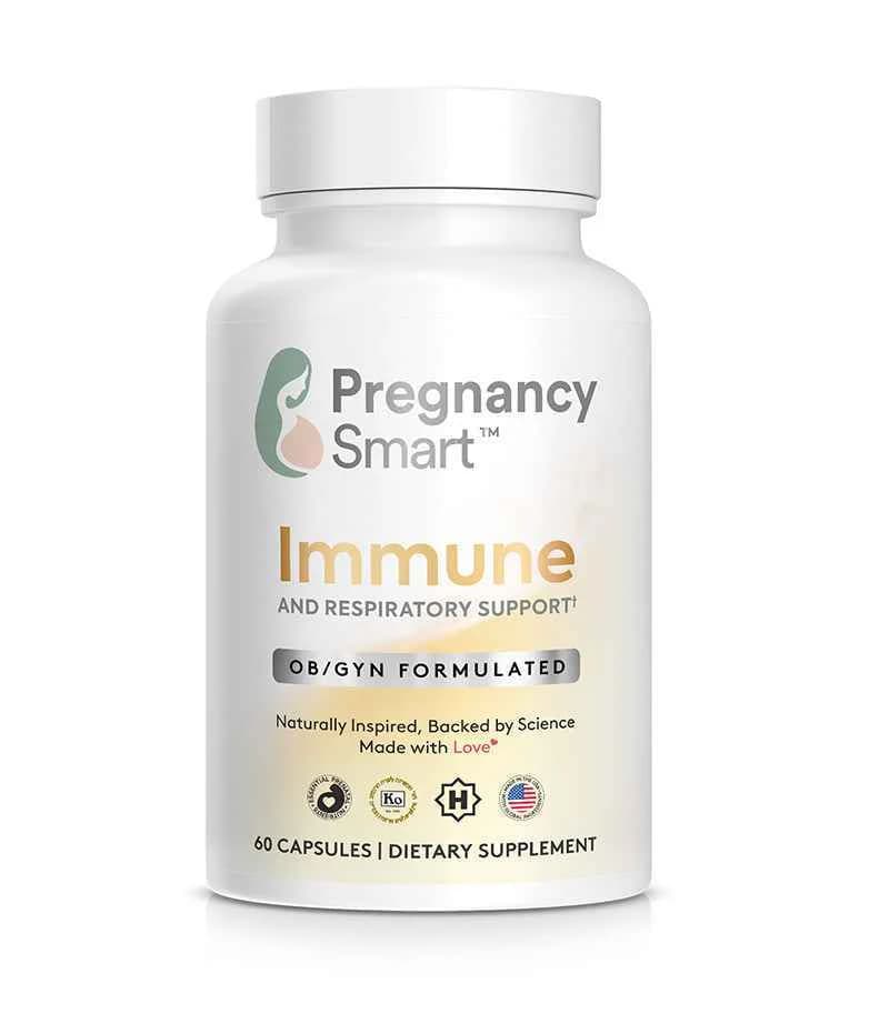 Pregnancy Smart Immune and Respiratory Support bottle, 60 capsules