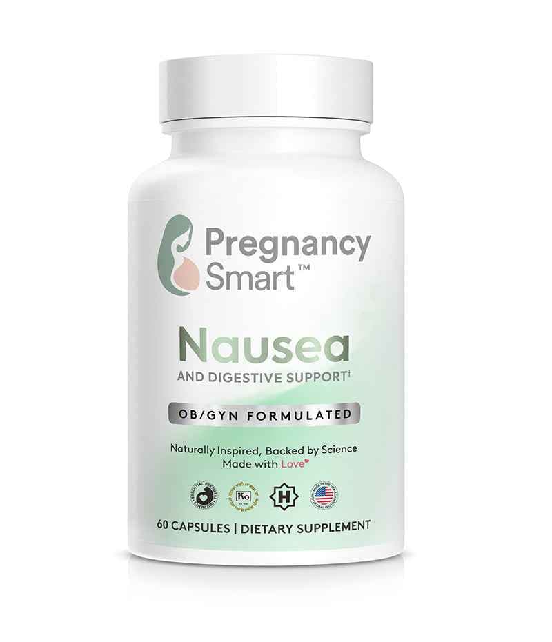 Pregnancy Smart Nausea and Digestive Support bottle, 60 capsules